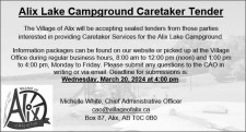 Alix Lake Campground Caretaker Tender