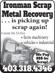Ironman Scrap Metal Recovery... is picking up scrap again!